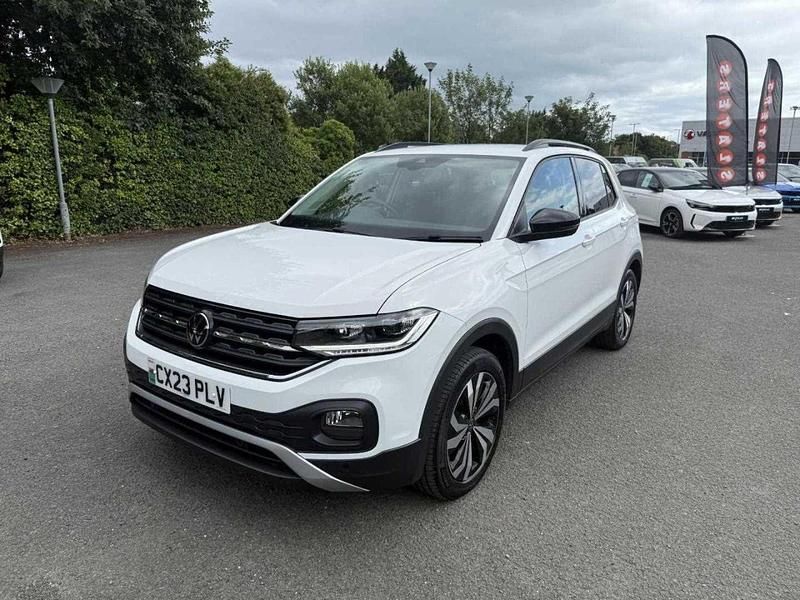 White Used 2023 VW T-Cross Black Edition SUV | £20,995 (Fair price) - Image 1/4
