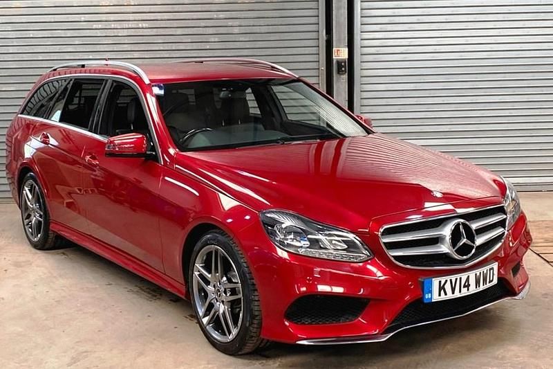 Used Mercedes E220 AMG 175 HP (128 kW) 2014 Red Estate