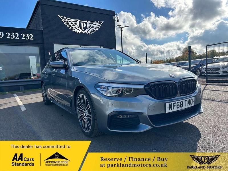 Blue Used 2018 BMW 520 M Sport Estate | £15,245 (Fair price) - Image 1/4