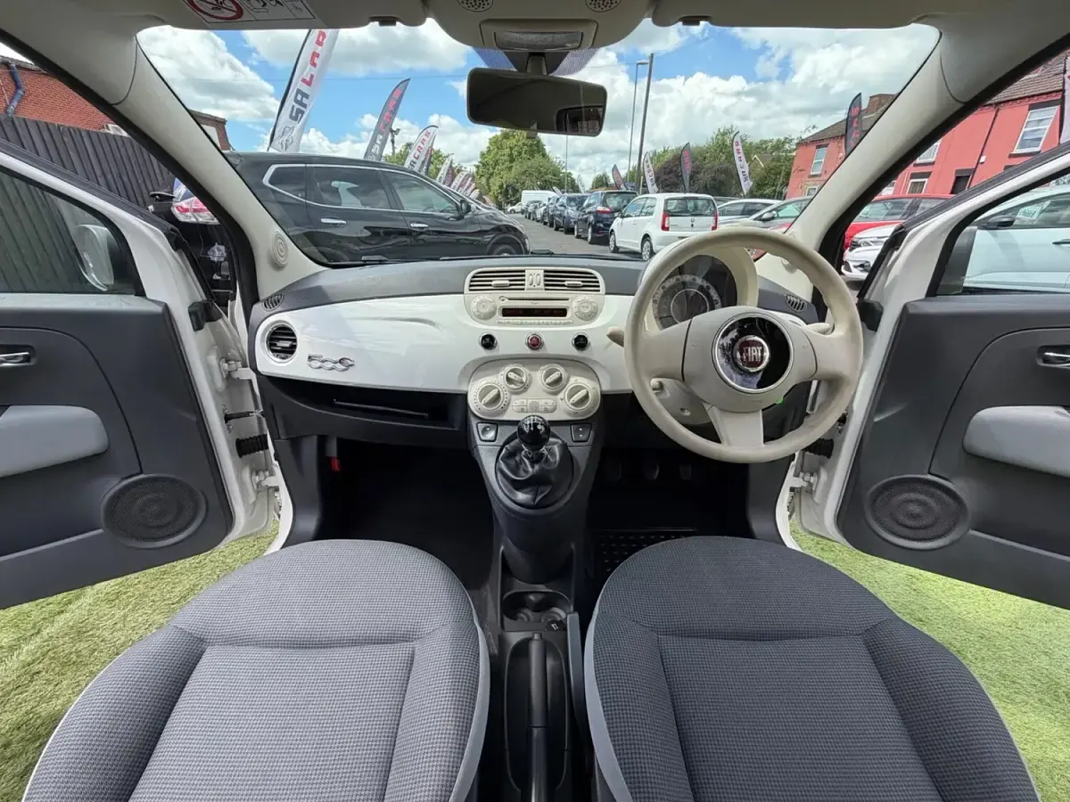 Used Fiat 500 Pop 2015 White Cabriolet