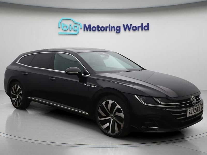 Black Used 2022 VW Arteon R-line Estate | £21,500 (Good price) - Image 1/4