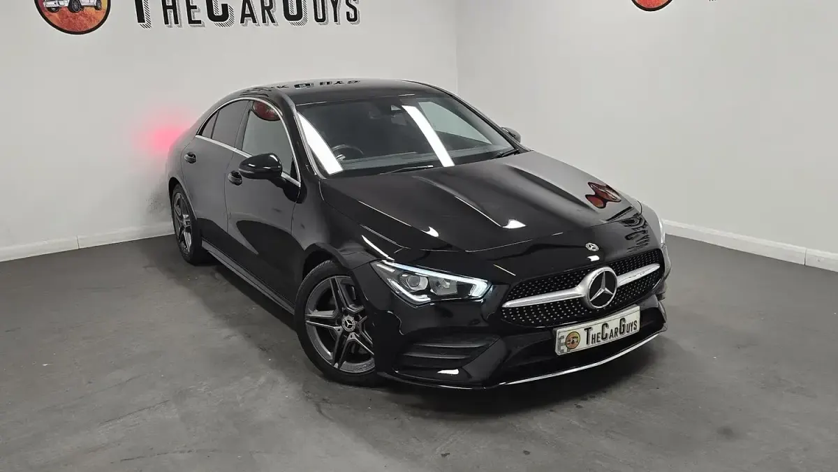 Used Mercedes CLA220 AMG line 190 HP (139 kW) 2019 Black Coupe
