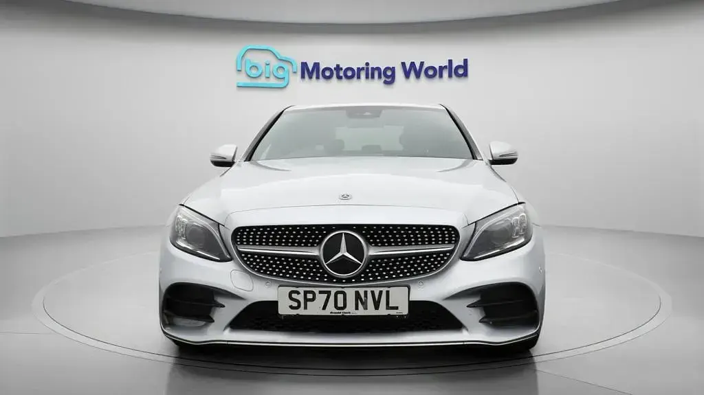 Used Mercedes C220 AMG line 194 HP (142 kW) 2019 Silver Sedan