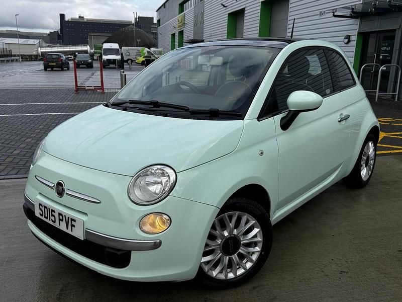Used Fiat 500 Lounge 69 HP (50 kW) 2015 Green Hatchback