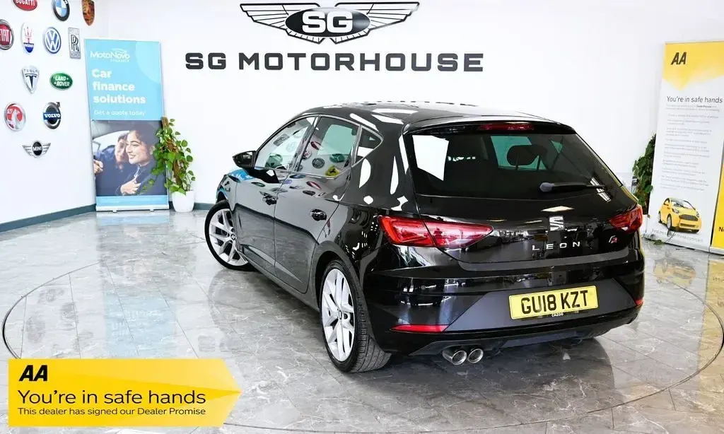 Used Seat Leon FR 184 HP (135 kW) 2018 Black Hatchback