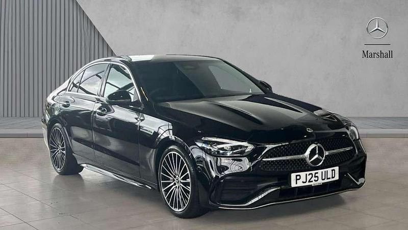 Black Used 2025 Mercedes C200 AMG Line Premium Plus Sedan | £43,980 - Image 1/4