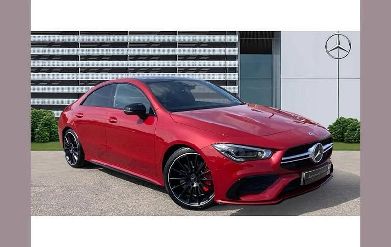 Used Mercedes CLA35 AMG Premium Plus 301 HP (221 kW) 2021 Red Coupe