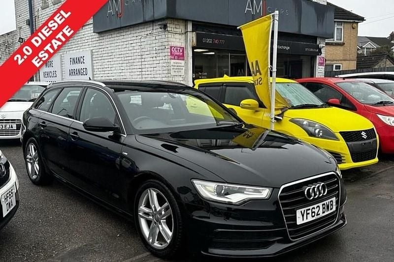 Used Audi A6 S-Line 177 HP (130 kW) 2012 Black Estate