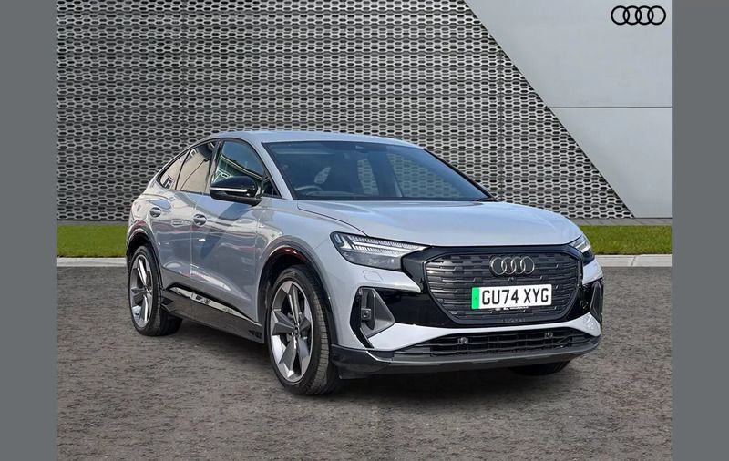 Grey Used 2025 Audi Q4 Sportback e-tron Black Edition SUV | £47,999 - Image 1/4