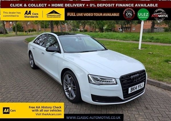 White Used 2014 Audi A8 Sport Sedan | £11,995 (Fair price) - Image 1/1
