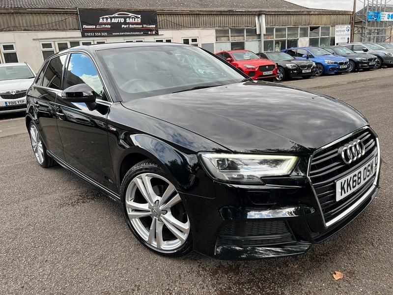Used Audi A3 S-Line 2019 Black Hatchback