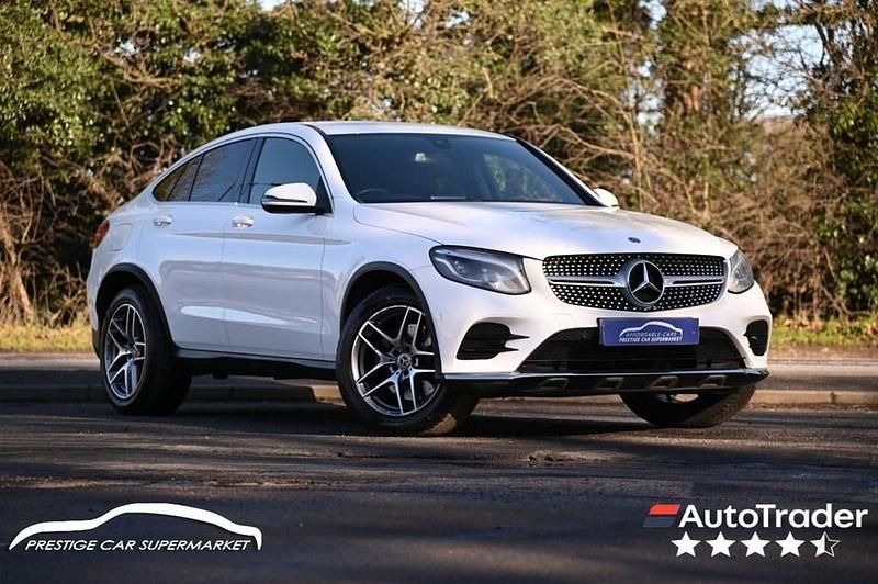 Used Mercedes GLC220 AMG line 170 HP (125 kW) 2018 White Coupe