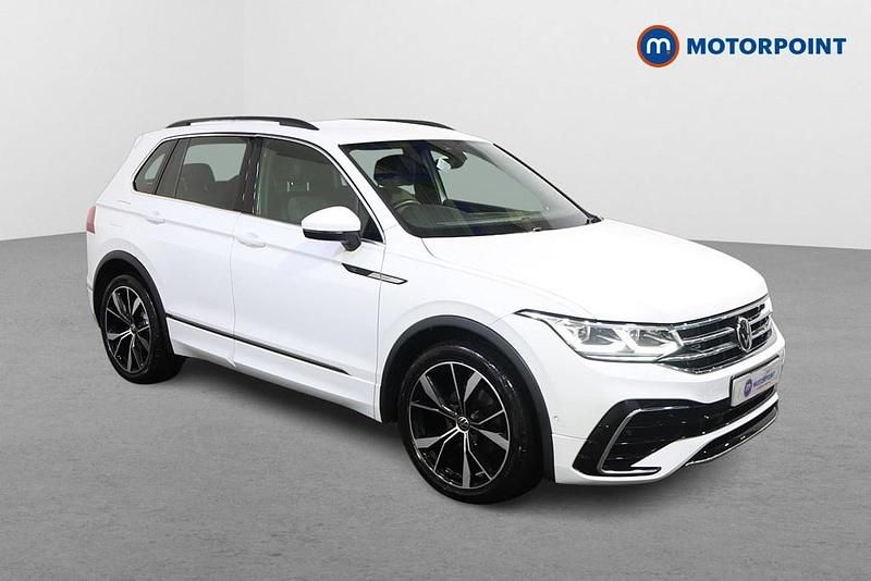 White Used 2021 VW Tiguan R-line SUV | £20,699 (Good price) - Image 1/4