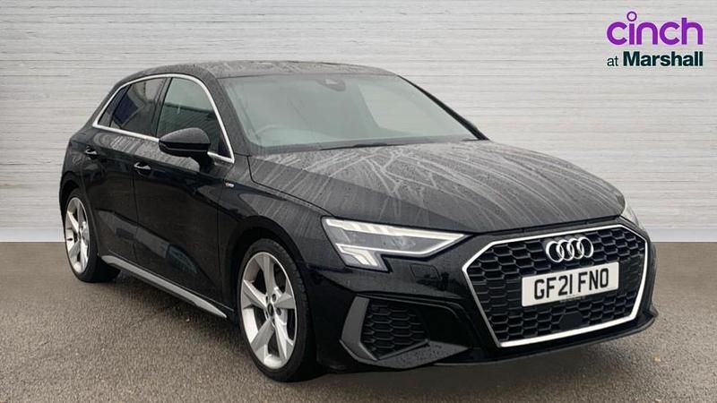 Black Used 2021 Audi A3 S-Line | £15,668 (Fair price) - Image 1/4