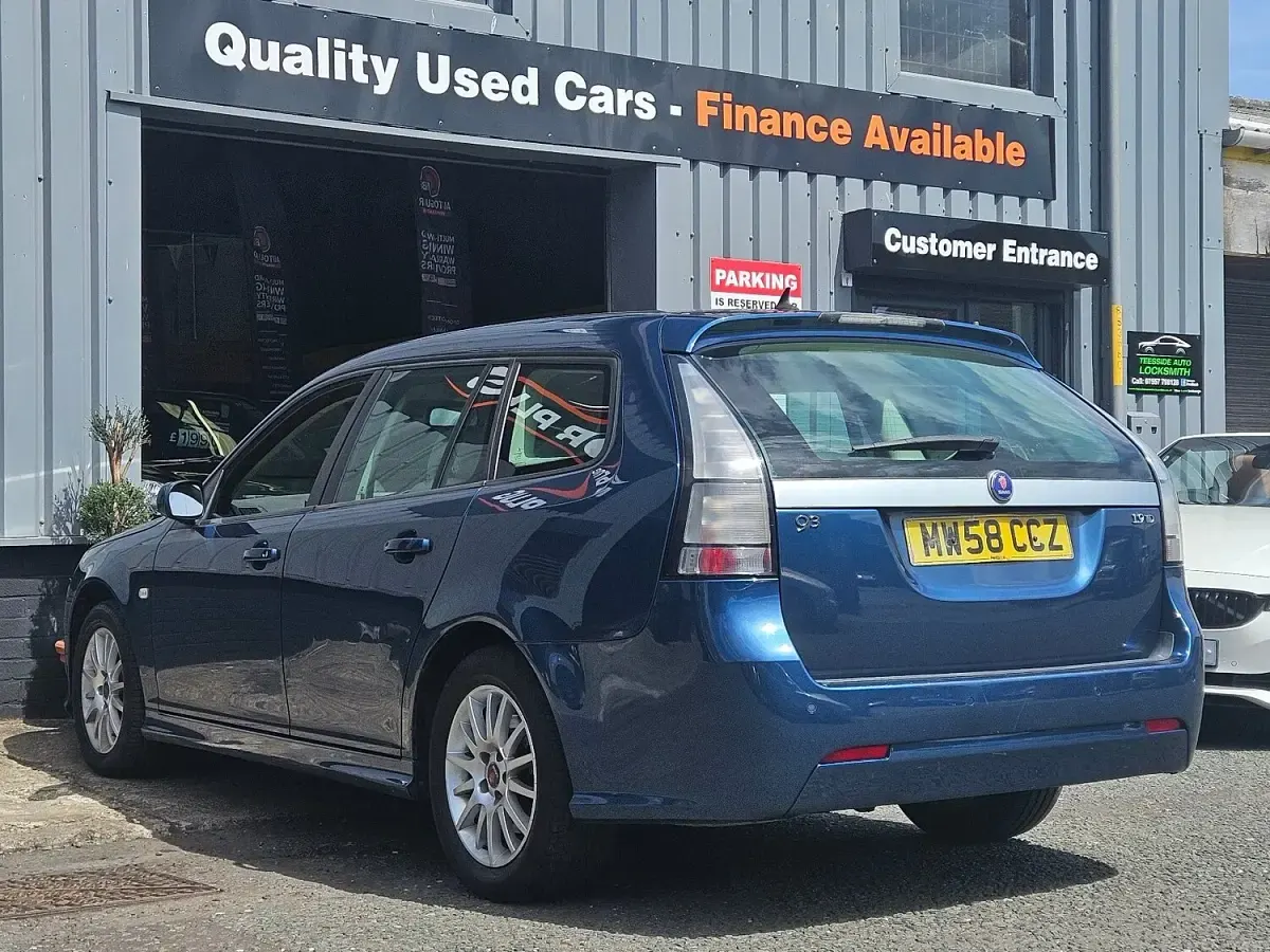 Used Saab 9-3 Linear 150 HP (110 kW) 2009 Blue Estate