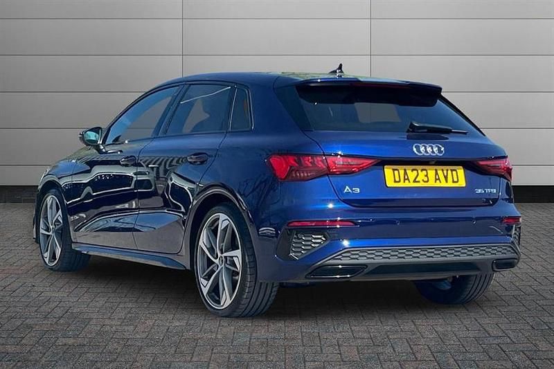 Used Audi A3 Comfort 150 HP (110 kW) 2023 Blue Sedan