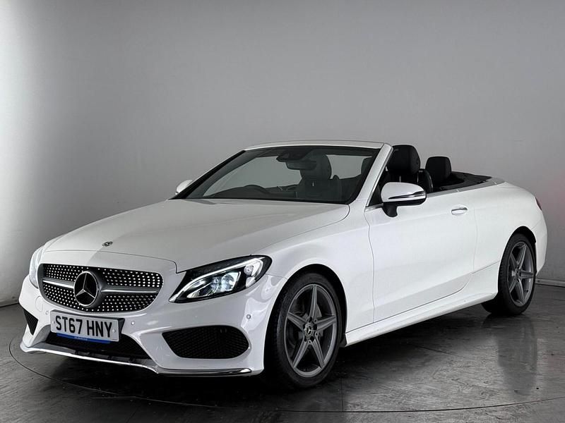 Used Mercedes C250 AMG line 2017 White Cabriolet