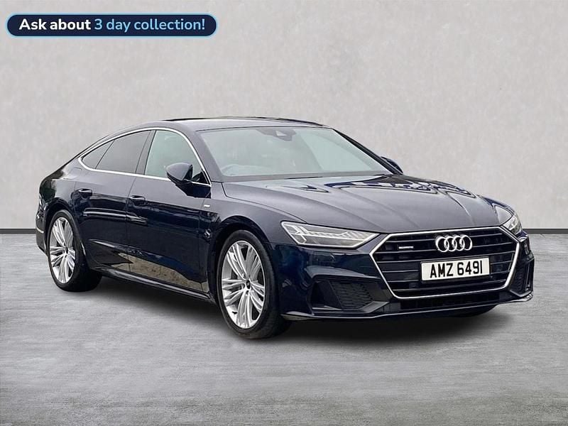 Blue Used 2021 Audi A7 Sportback S-Line Hatchback | £31,990 (Fair price) - Image 1/4