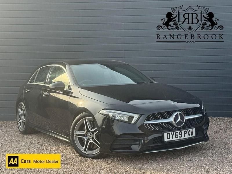Used Mercedes A250 AMG line 2019 Black Hatchback
