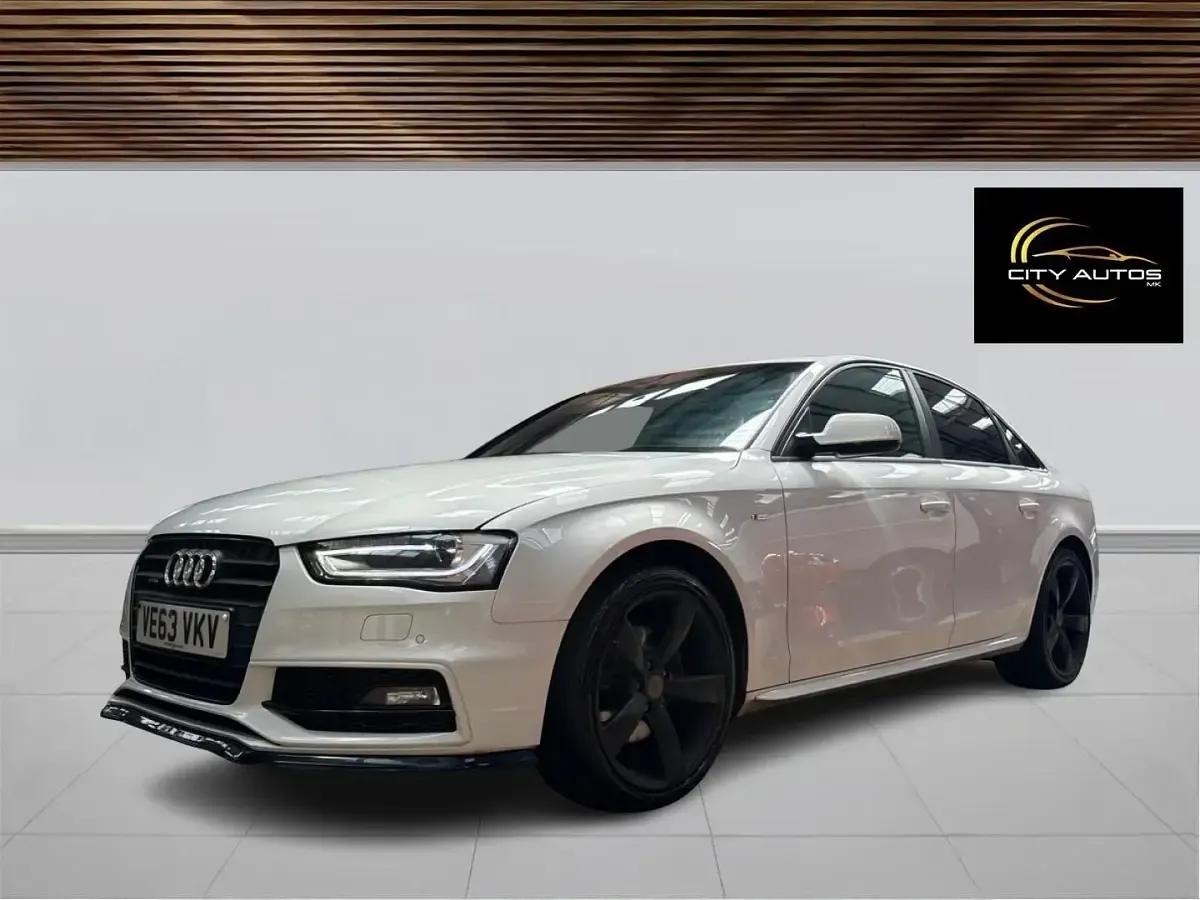 Used Audi A4 Black Edition 177 HP (130 kW) 2014 White Sedan
