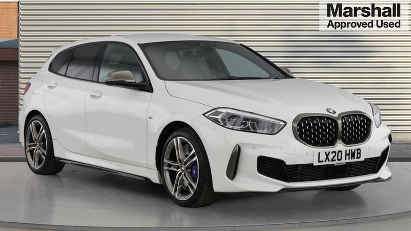 Used BMW M135 Comfort Edition 306 HP (225 kW) 2020 White Hatchback