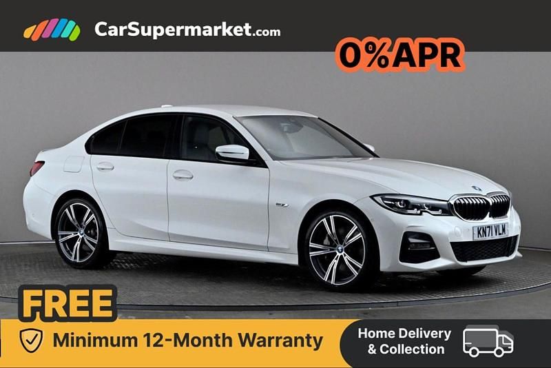 White Used 2021 BMW 330e M Sport Sedan | £24,197 - Image 1/4