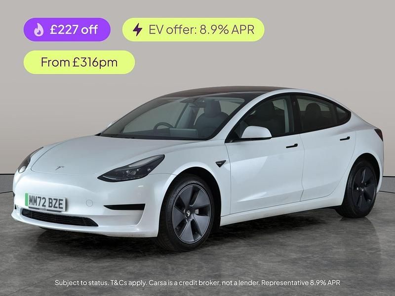 Used Tesla Model 3 RWD 208 kW (283 HP) 2022 White Sedan