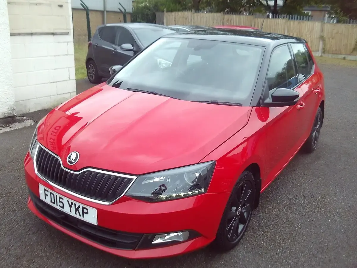 Used Skoda Fabia SE L 110 HP (80 kW) 2015 Red Hatchback