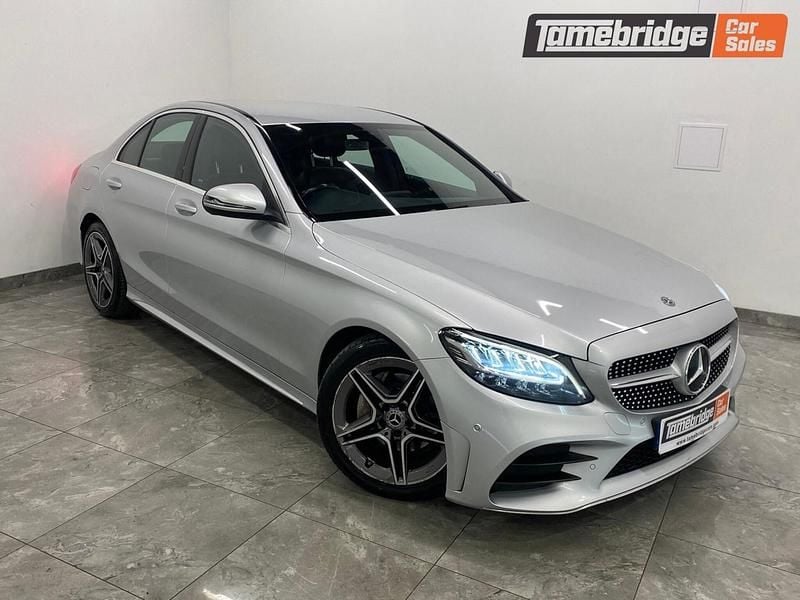 Silver Used 2018 Mercedes C220 AMG line Sedan | £11,395 (Fair price) - Image 1/4