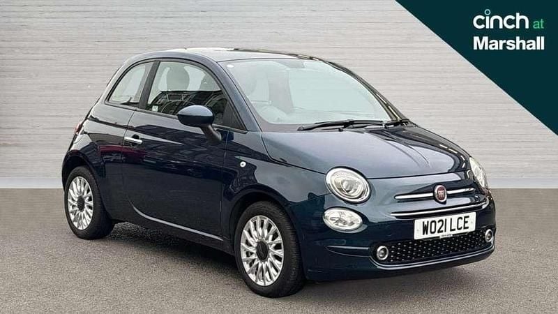 Blue Used 2021 Fiat 500 Lounge Hatchback | £9,214 (Fair price) - Image 1/4