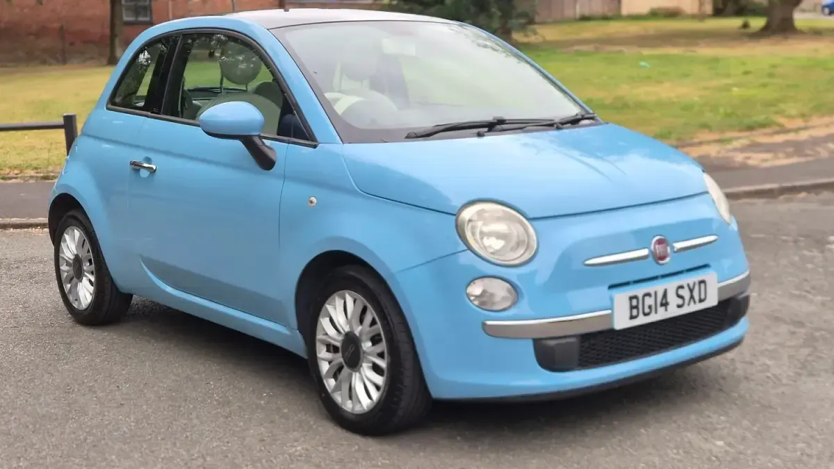 Used Fiat 500 Lounge 2014 Blue Hatchback