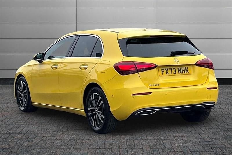 Used Mercedes A200 Executive 163 HP (119 kW) 2023 Sun yellow Hatchback