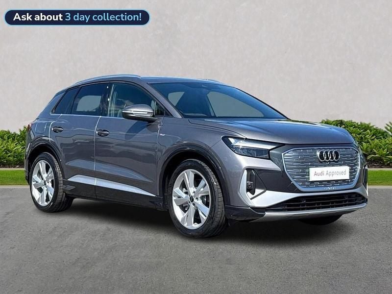 Grey Used 2025 Audi Q4 e-tron S-Line SUV | £36,228 (Good price) - Image 1/4