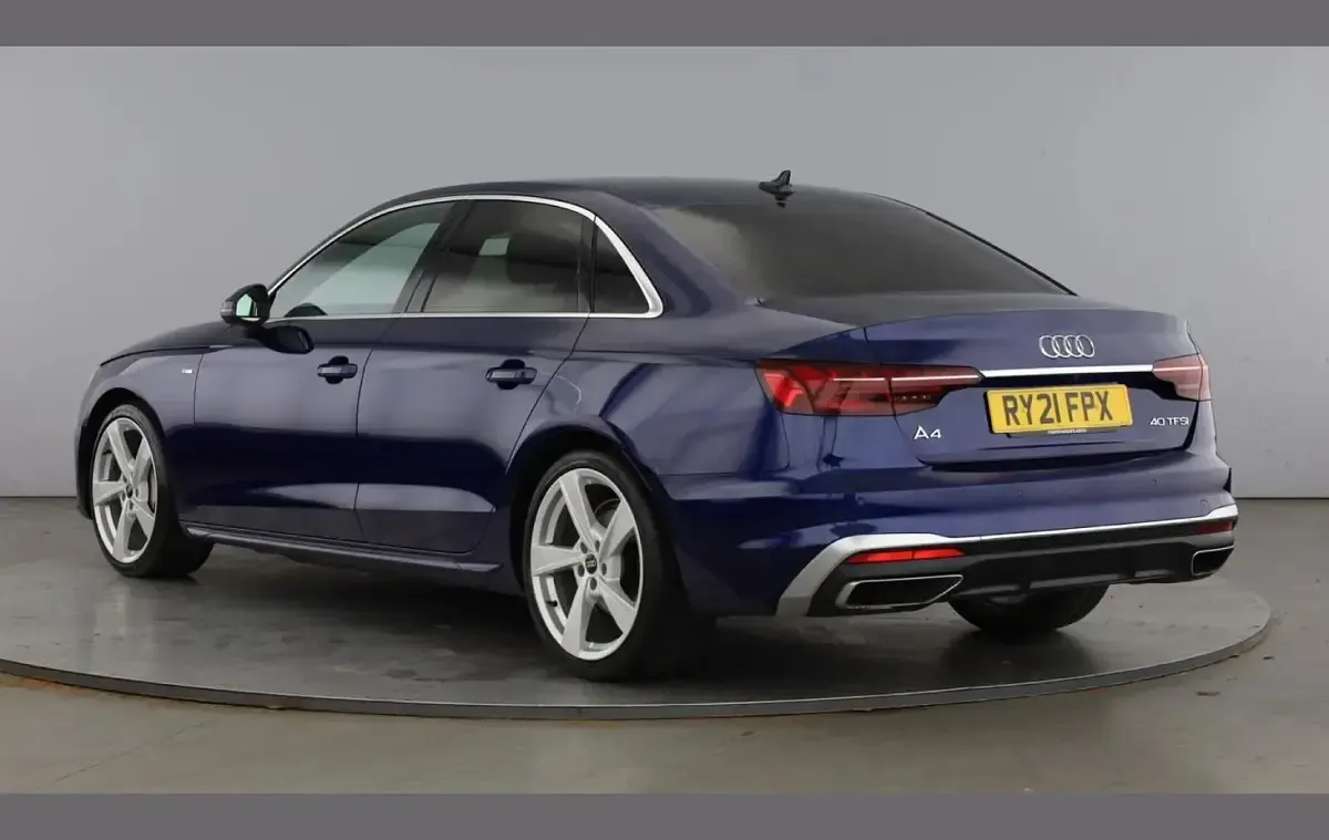 Begagnad Audi A4 S-Line 200 HK (147 kW) 2021 Blå Sedan