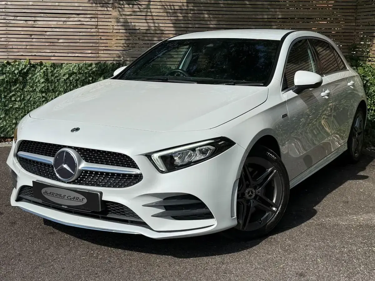 Used Mercedes A250 AMG line 2020 White Hatchback
