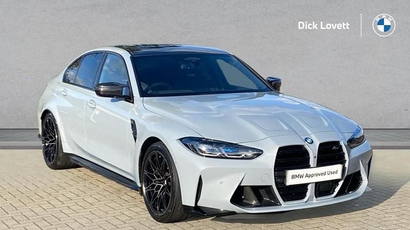 Grey Used 2024 BMW M3 Competition Edition Sedan | £66,444 (Fair price) - Image 1/4