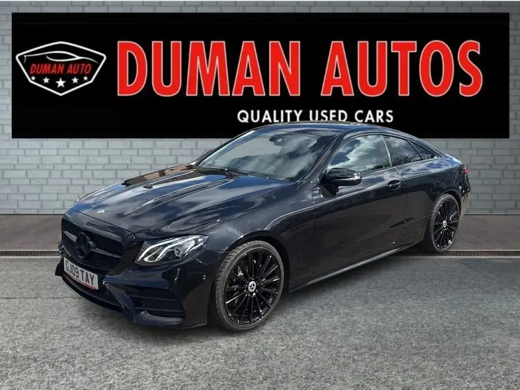 Begagnad Mercedes E220 AMG line 194 HK (142 kW) 2017 Svart Sportkupé