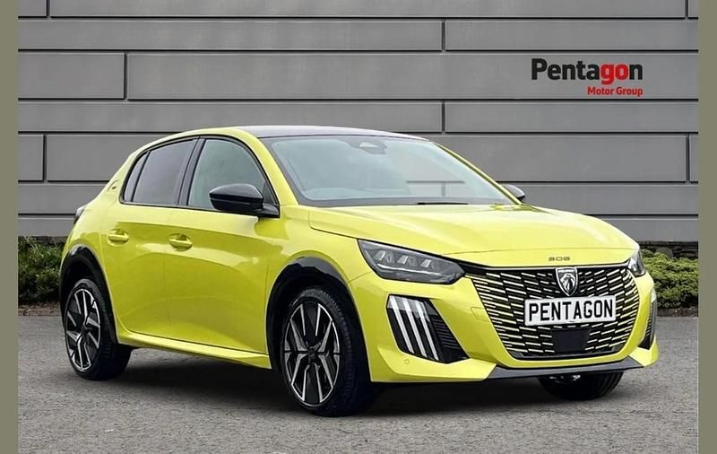Yellow New 2025 Peugeot 208 GTi Hatchback | £19,995 (Fair price) - Image 1/4