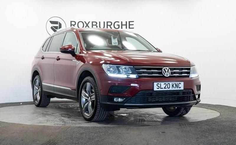 Red Used 2020 VW Tiguan Allspace Match SUV | £16,499 (Good price) - Image 1/4
