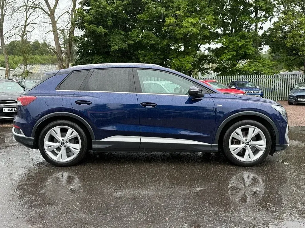 Used Audi Q4 e-tron S-Line 125 kW (170 HP) 2021 Blue SUV