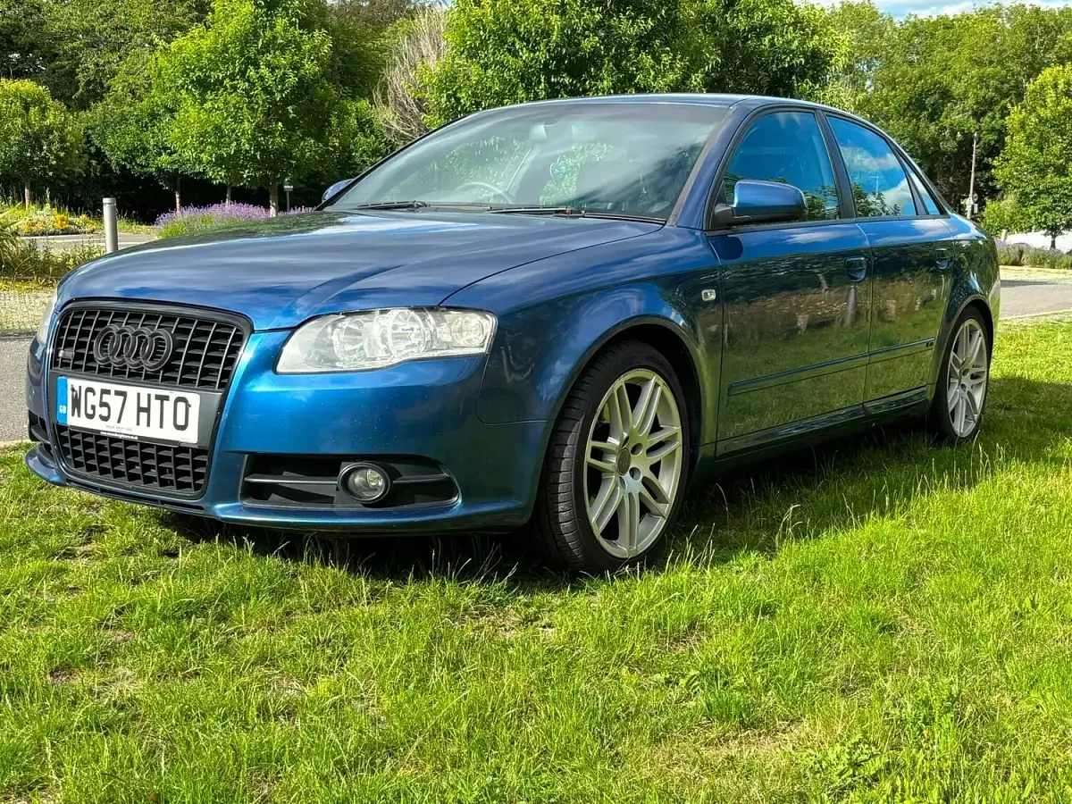 Used Audi A4 S-Line 2007 Blue Sedan