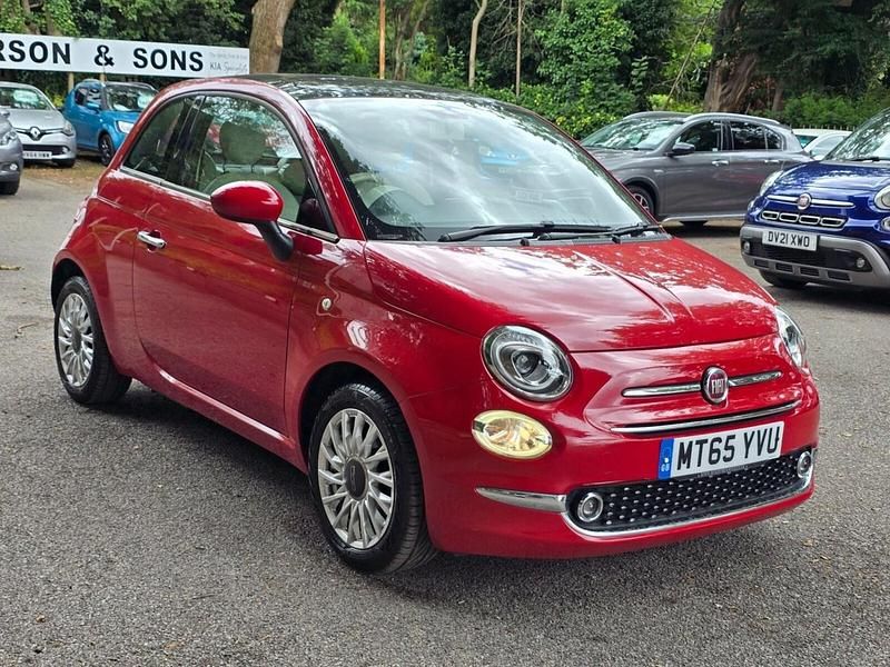 Red Used 2015 Fiat 500 Lounge Hatchback | £7,495 (Fair price) - Image 1/4