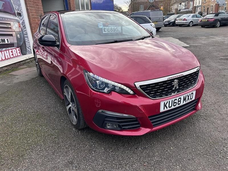 Red Used 2018 Peugeot 308 GT-line Hatchback | £6,695 (Fair price) - Image 1/4