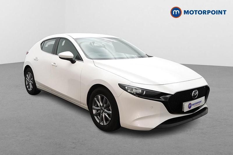 White Used 2025 Mazda 3 Center-Line Hatchback | £17,049 (Good price) - Image 1/4