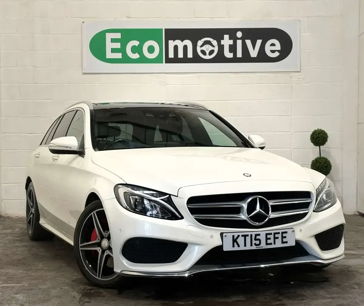 Used Mercedes C250 AMG Line Premium Plus 2015 White Estate