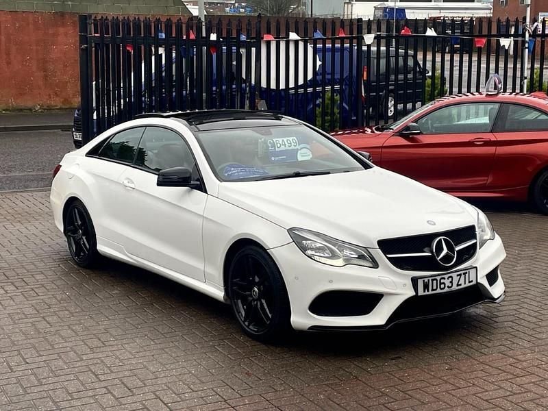 Used Mercedes E220 AMG 2014 White Coupe