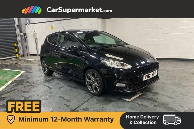 Black Used 2021 Ford Fiesta ST-Line Hatchback | £12,997 (Fair price) - Image 1/4