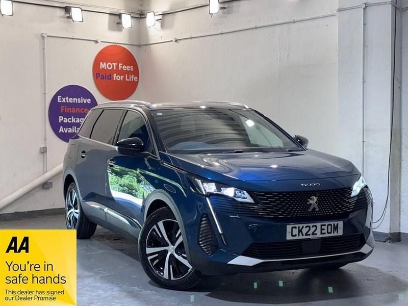 Blue Used 2022 Peugeot 5008 GT MPV | £21,999 (Fair price) - Image 1/2