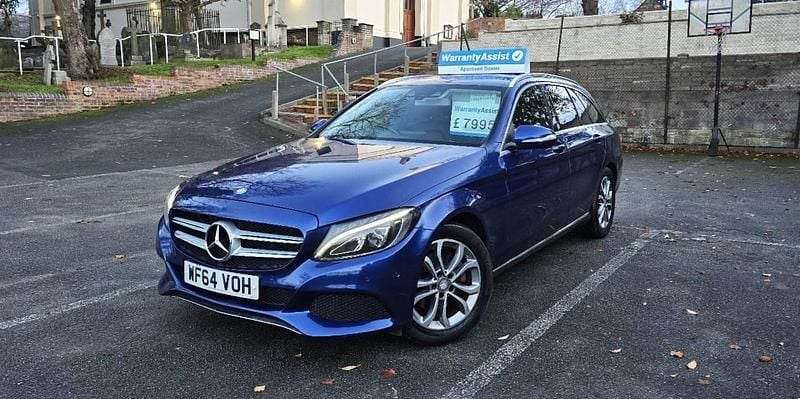 Used Mercedes C200 184 HP (135 kW) 2014 Blue Estate