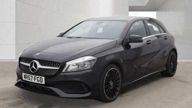 Used Mercedes A180 AMG line 109 HP (80 kW) 2017 Black Hatchback